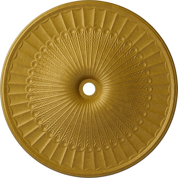 Ekena Millwork Galveston Ceiling Medallion (Fits Canopies up to 5 7/8"), 51"OD x 3 5/8"ID x 3 3/8"P, Pharaohs Gold CM51GLPGS - main